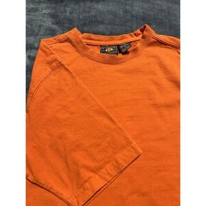 Route 66 Orange Cotton Crew Neck Men's Regular Fit Short Sleeve T-Shirt Size M
